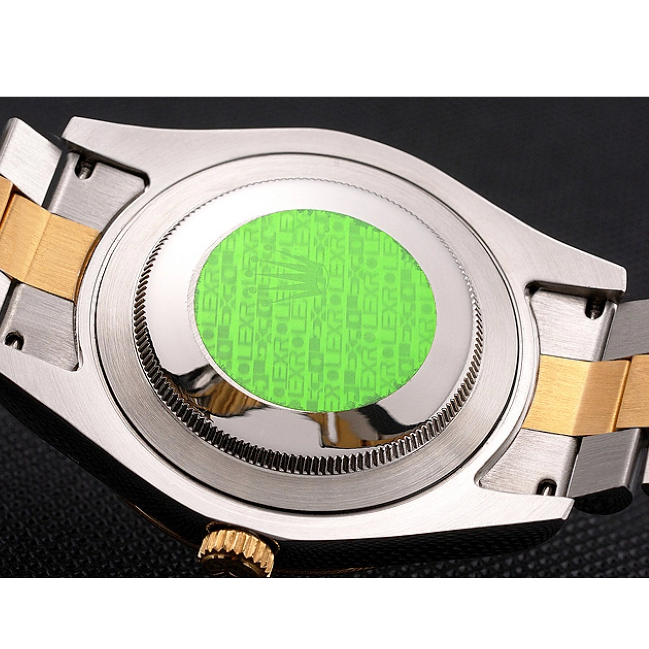 Aaa replica watch Hour Steel Tone Diamond Swiss Rolex Case White Bracelet Two Marks Bezel Datejust Stainless Dial Gold 0803